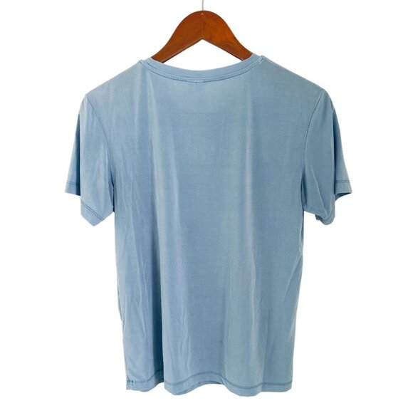 & other stories Womens XS Light Blue Crewneck Short Sleeve T-Shirt - Picture 3 of 8